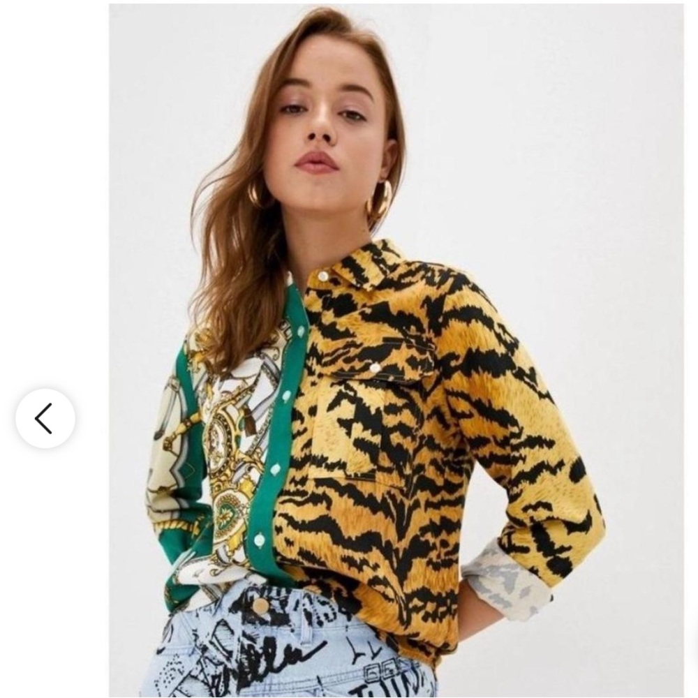 Essentiel Antwerp button down print shirt